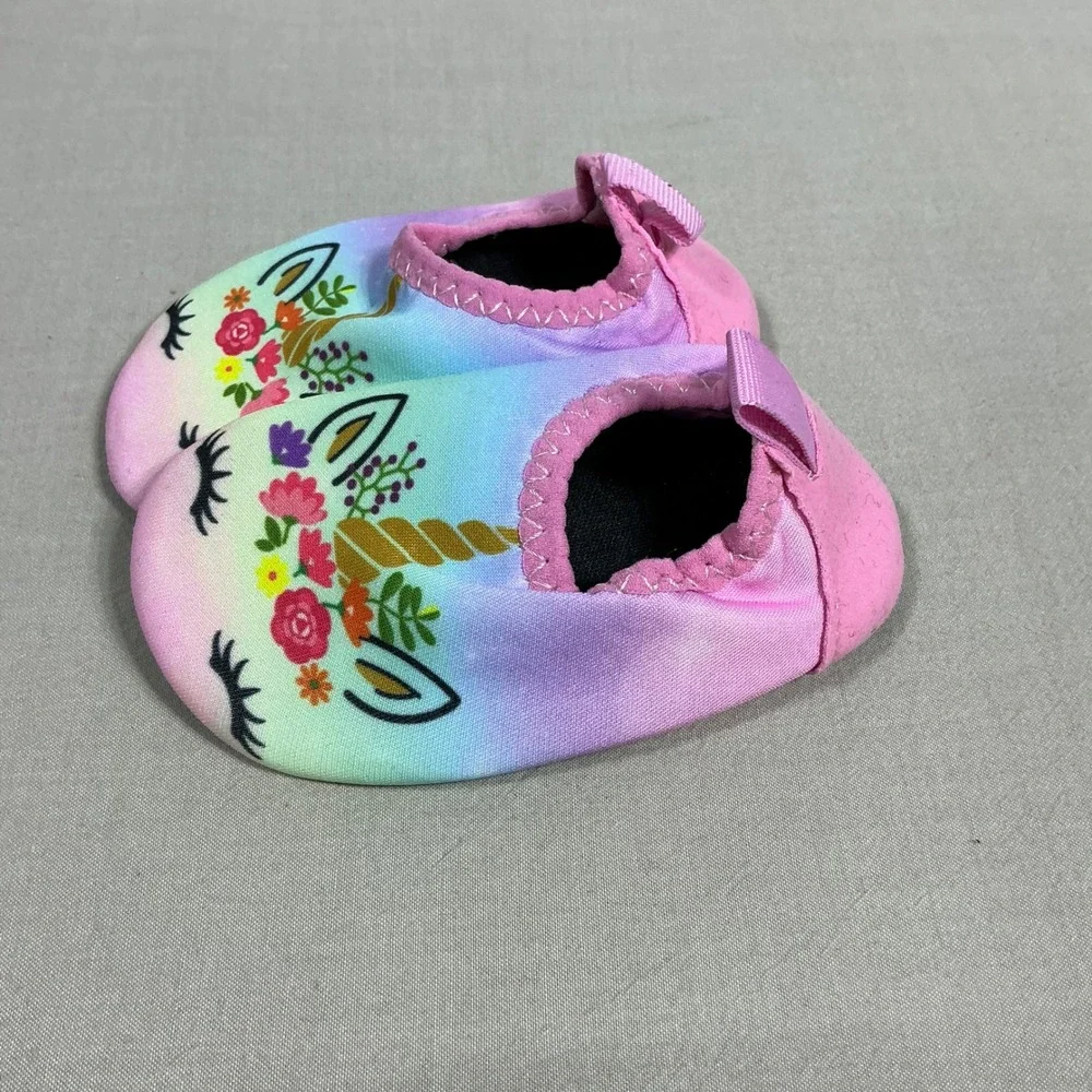 Storeofbaby Baby Girl Rainbow Unicorn water shoes 6/-9 months Size 17-18